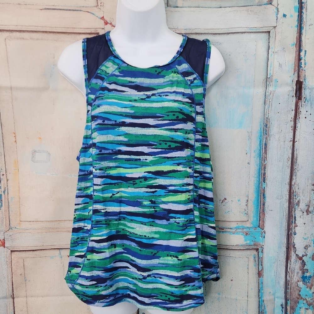 Lululemon Sculpt Tank In Seven Wonders Multi / Hero Blue View 3